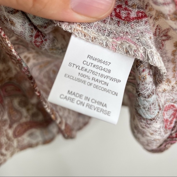 Stitch Fix l LUQ Boho Paisley Print Top, XL - Picture 7 of 10